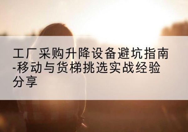 汶上移动式升降机怎么选-工厂采购升降设备避坑指南-移动与货梯挑选实战经验分享